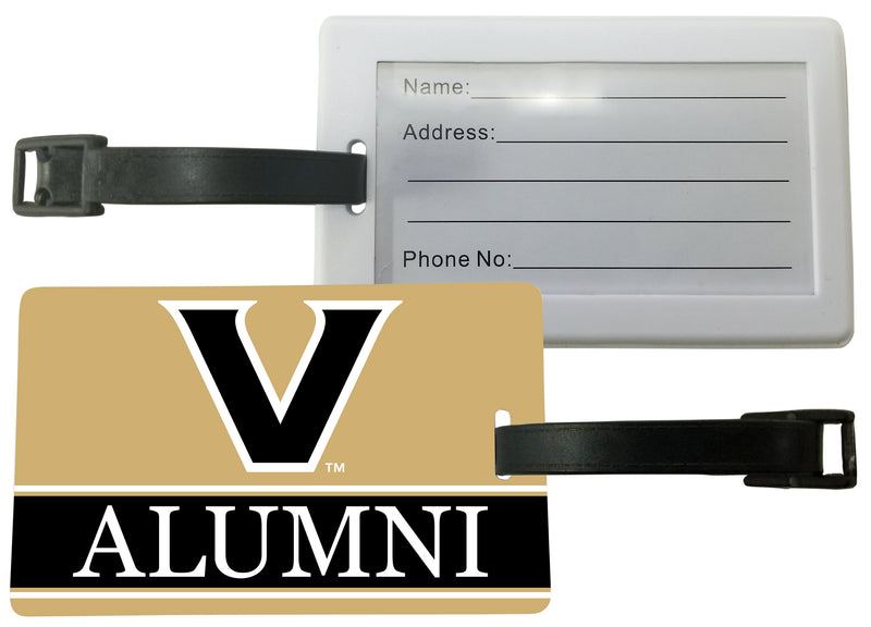 Vanderbilt University Luggage Tag Alumni Design Officially Licensed 2-Pack