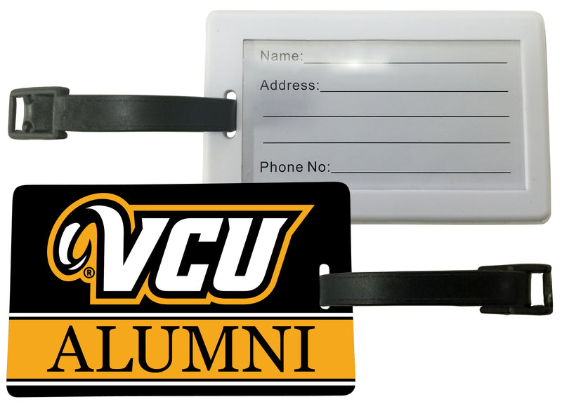 Virginia Commonwealth Luggage Tag Alumni Design Officially Licensed 2-Pack