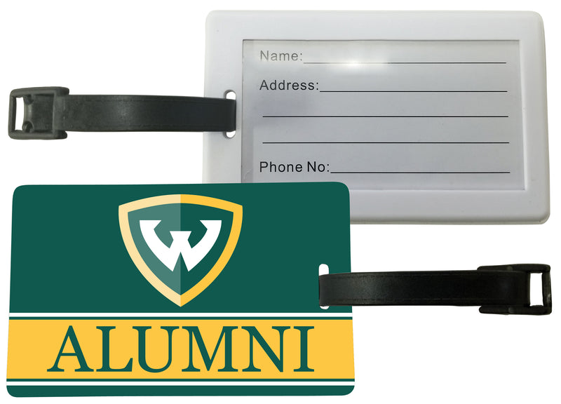 Wayne State Luggage Tag Alumni Design Officially Licensed 4-Pack