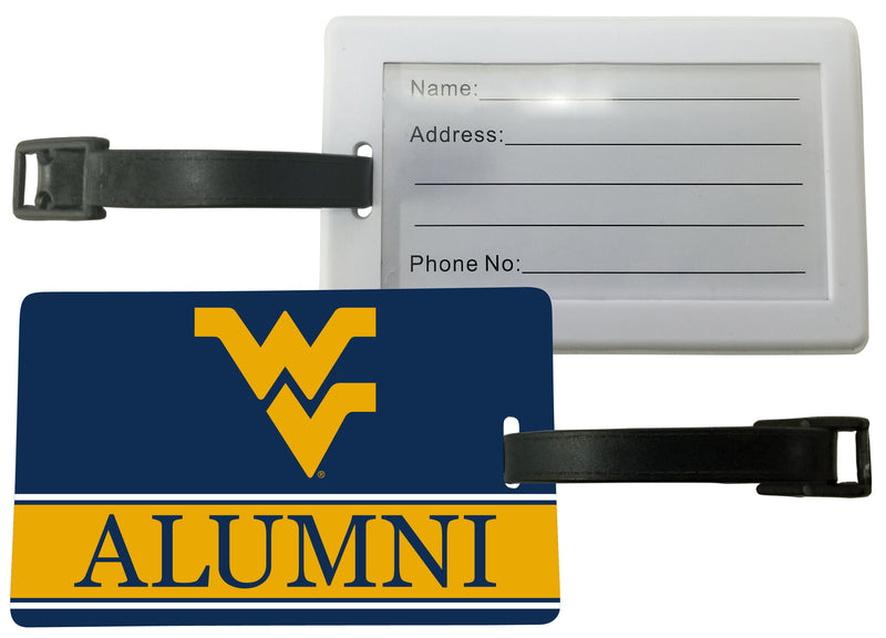 West Virginia Mountaineers Luggage Tag Alumni Design Officially Licensed 2-Pack