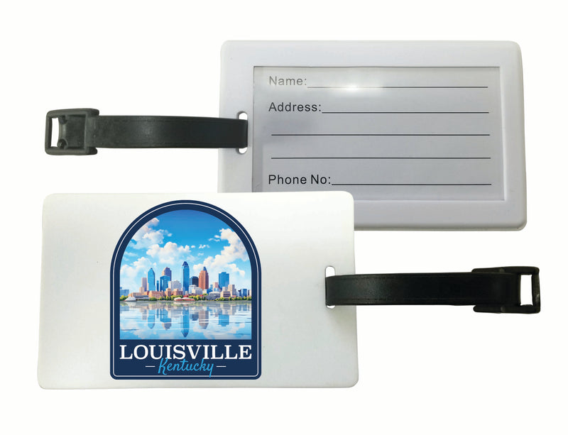 Louisville Kentucky Daytime Cityscape Design Souvenir Luggage Tag Single