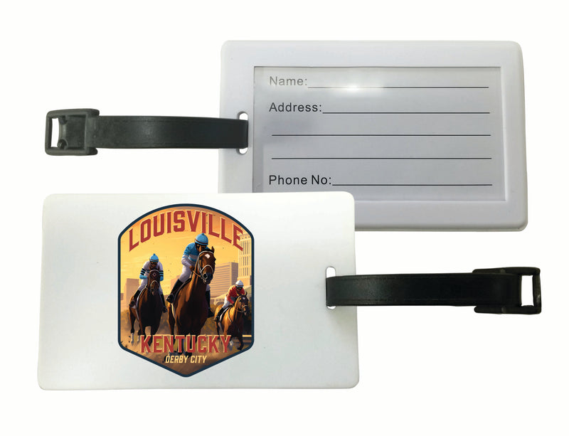 Louisville Kentucky Derby City Design Souvenir Luggage Tag 4-Pack