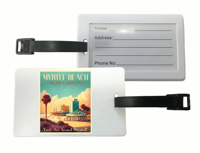 Myrtle Beach South Carolina Design A Souvenir Luggage Tag Single