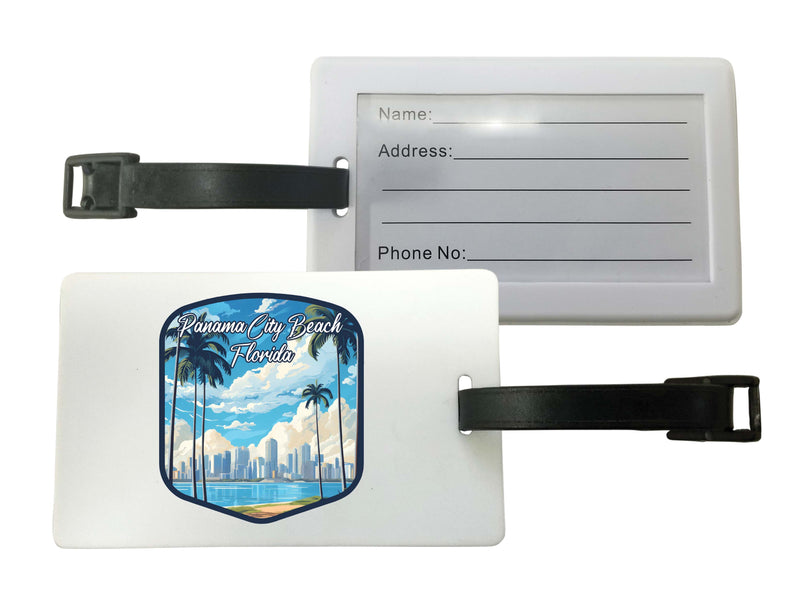 Panama City Beach Florida Design B Souvenir Luggage Tag Single