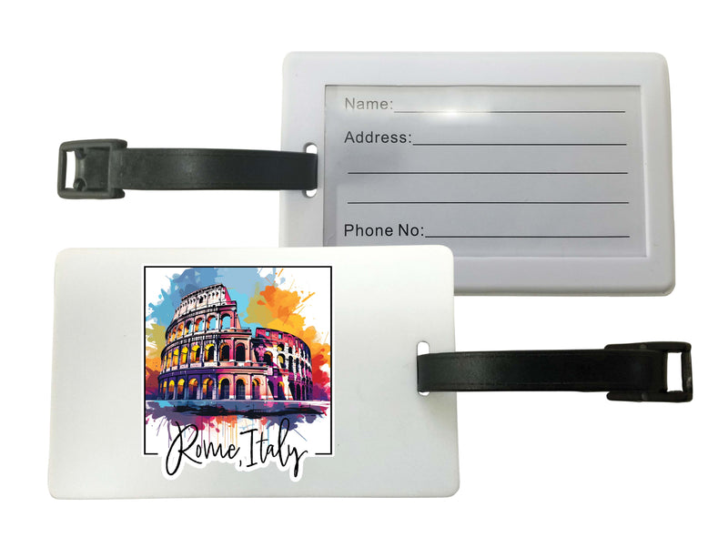 Rome Italy Design A Souvenir Luggage Tag 2-Pack