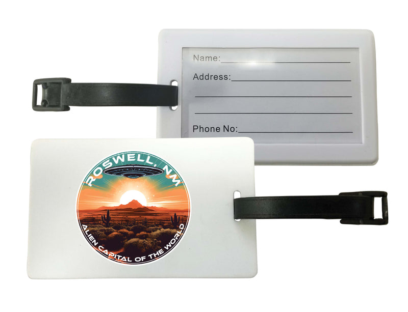 Roswell New Mexico Design A Souvenir Luggage Tag 2-Pack