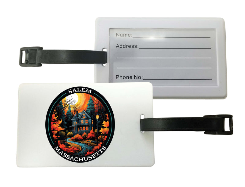 Salem Massachussettes Design B Souvenir Luggage Tag 2-Pack
