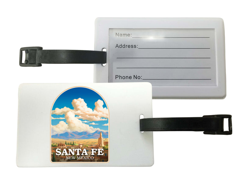 Santa Fe New Mexico Design A Souvenir Luggage Tag Single