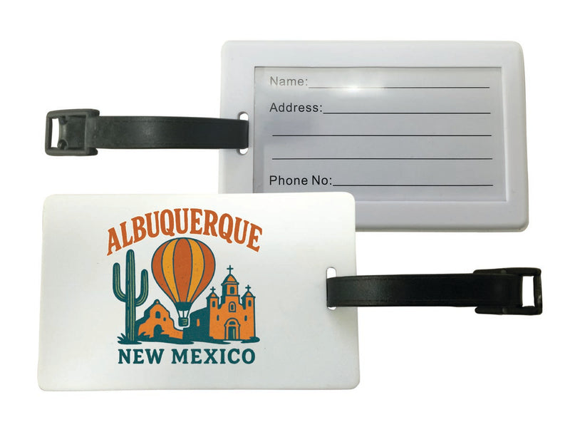 Albuquerque New Mexico Vintage Design Souvenir Luggage Tag