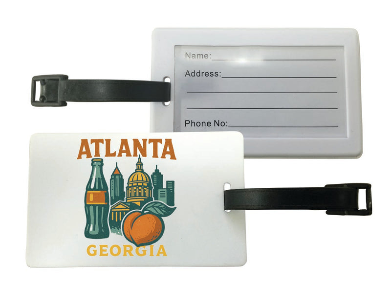 Atlanta Georgia Vintage Design Souvenir Luggage Tag