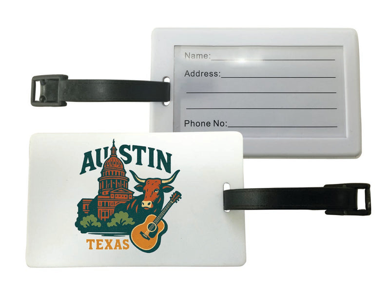 Austin Texas Vintage Design Souvenir Luggage Tag