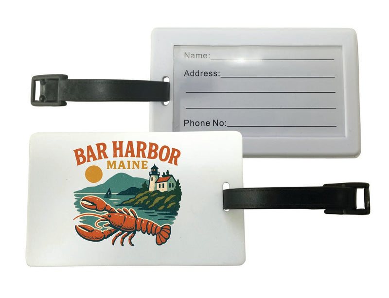 Bar Harbor Maine Vintage Design Souvenir Luggage Tag