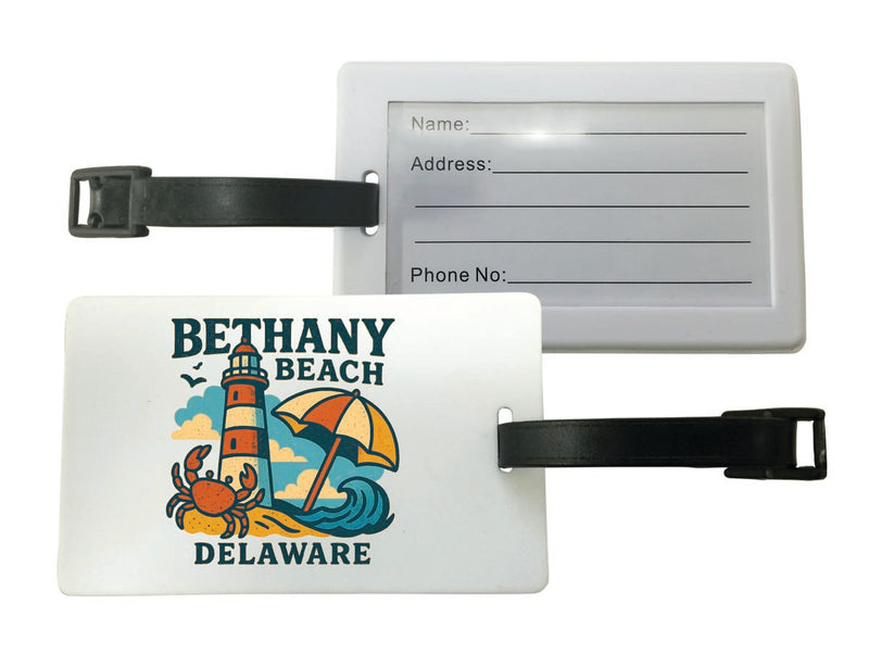 Bethany Beach Delaware Vintage Design Souvenir Luggage Tag