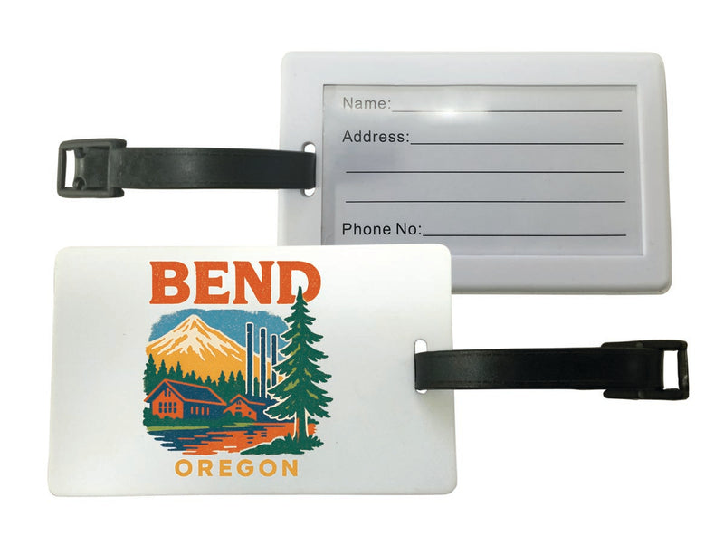 Bend Oregon Vintage Design Souvenir Luggage Tag