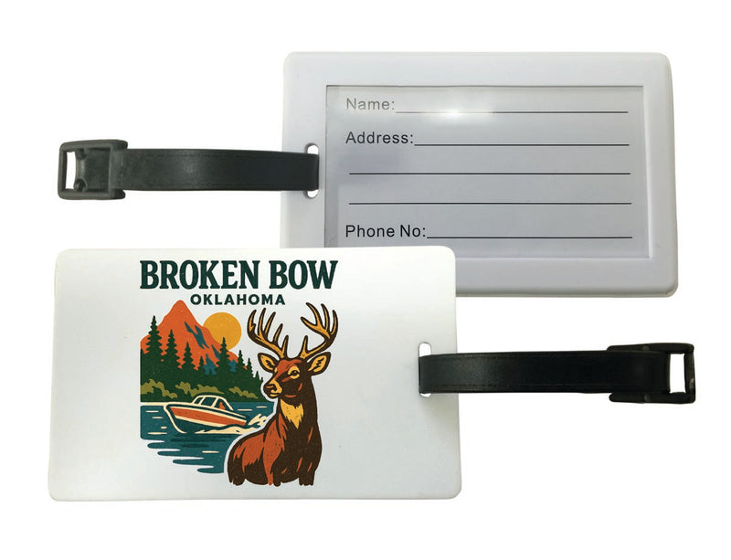 Broken Bow Oklahoma Vintage Design Souvenir Luggage Tag