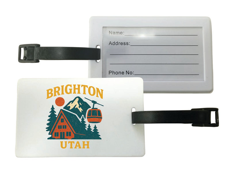 Brighton Utah Vintage Design Souvenir Luggage Tag
