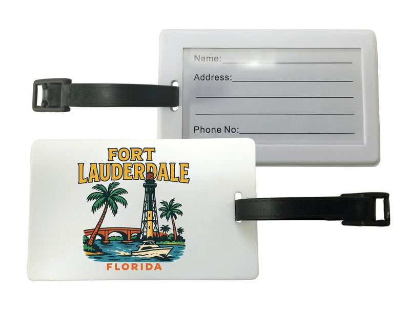 Fort Lauderdale Florida Vintage Design Souvenir Luggage Tag