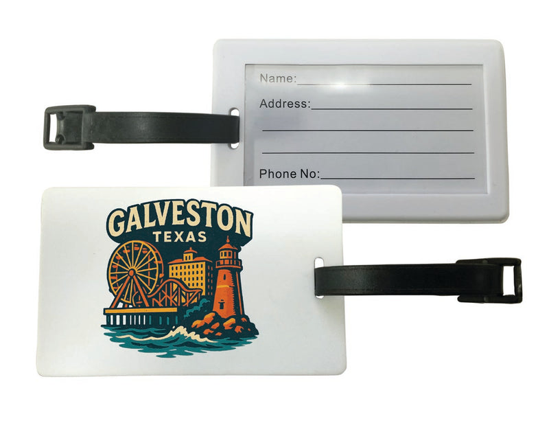 Galveston Texas Vintage Design Souvenir Luggage Tag