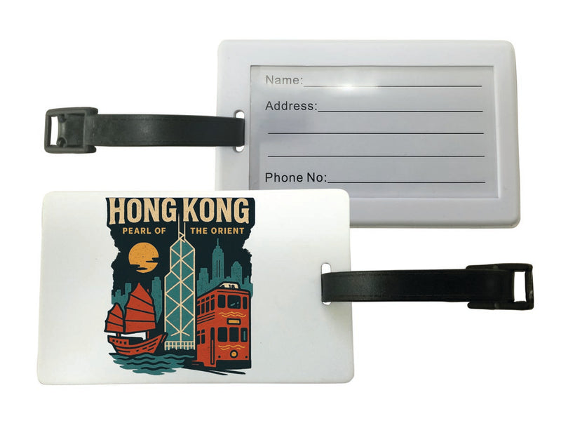 Hong Kong Vintage Design Souvenir Luggage Tag