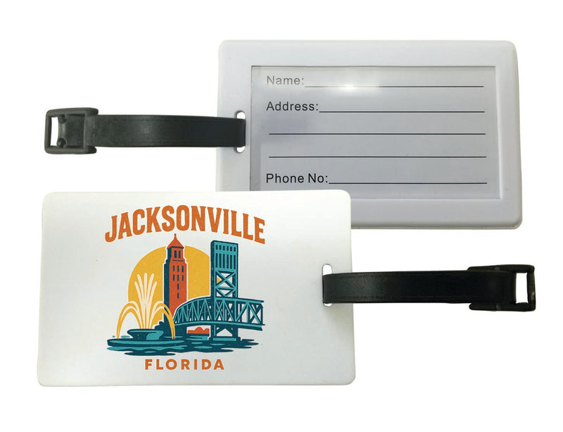 Jacksonville Florida Vintage Design Souvenir Luggage Tag