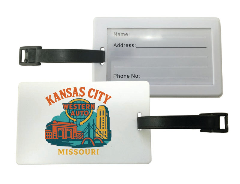 Kansas City Missouri Vintage Design Souvenir Luggage Tag