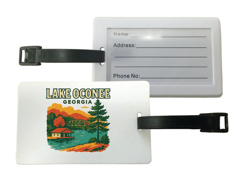 Lake Oconee Georgia Vintage Design Souvenir Luggage Tag