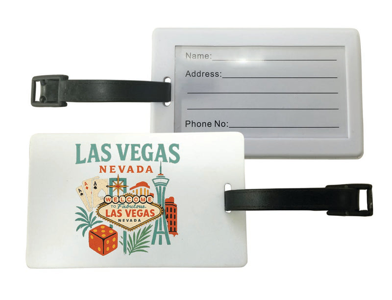 Las Vegas Nevada Vintage Design Souvenir Luggage Tag