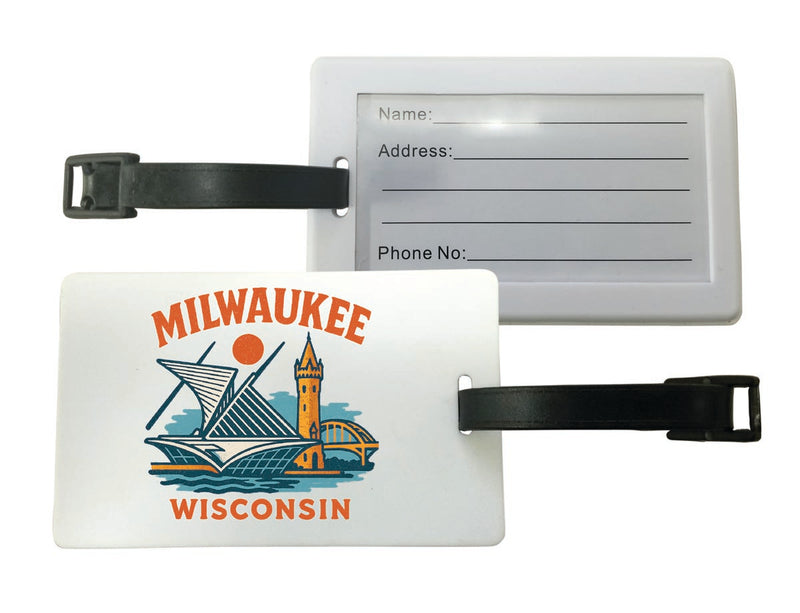 Milwaukee Wisconsin Vintage Design Souvenir Luggage Tag