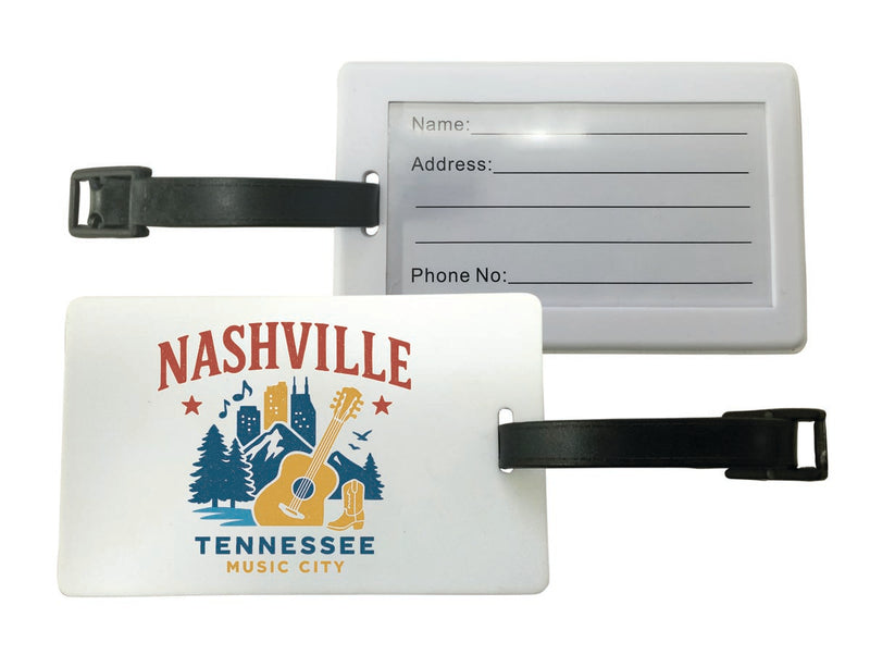 Nashville Tennessee Vintage Design Souvenir Luggage Tag
