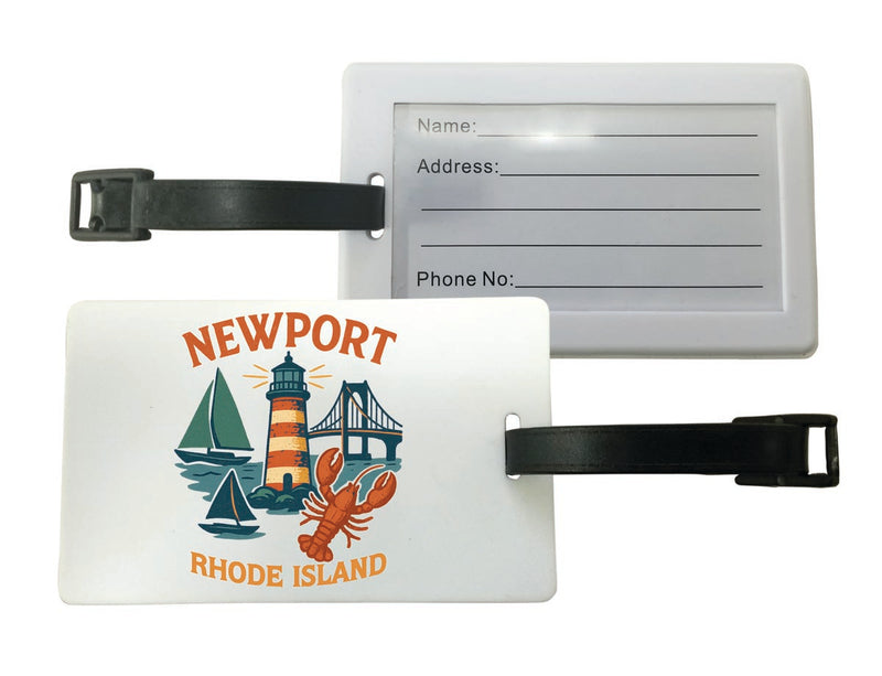 Newport Rhode Island Vintage Design Souvenir Luggage Tag