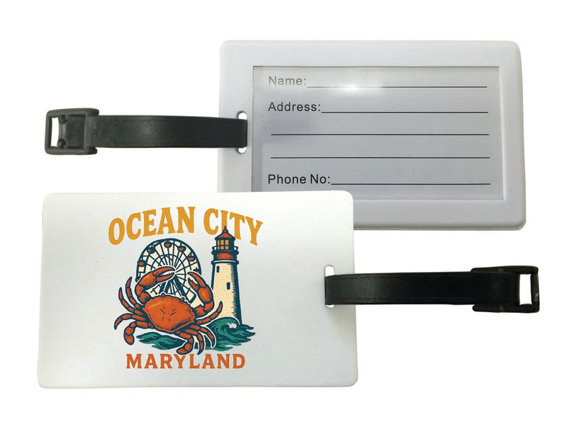 Ocean City Maryland Vintage Design Souvenir Luggage Tag