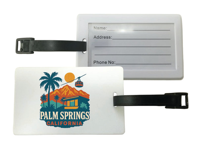 Palm Springs California Vintage Design Souvenir Luggage Tag