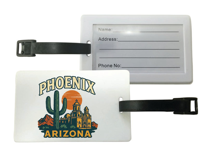 Phoenix Arizona Vintage Design Souvenir Luggage Tag