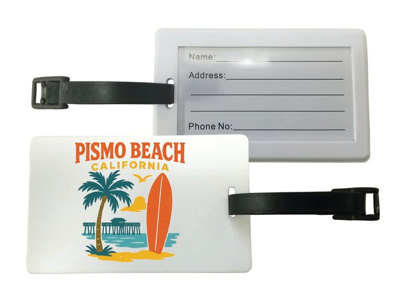 Pismo Beach California Vintage Design Souvenir Luggage Tag
