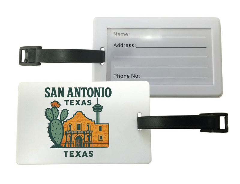 San Antonio Texas Vintage Design Souvenir Luggage Tag