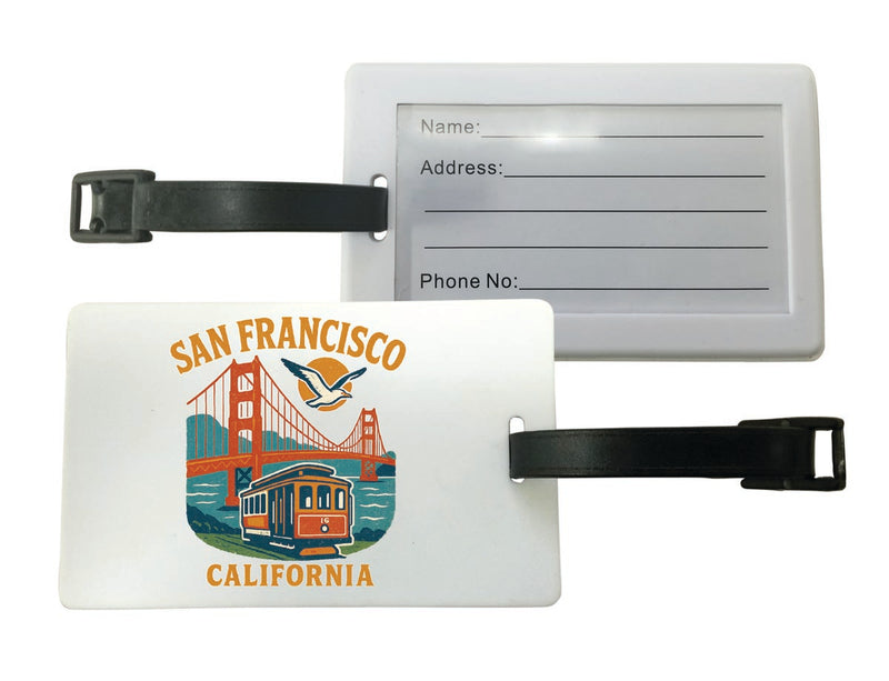 San Francisco California Vintage Design Souvenir Luggage Tag