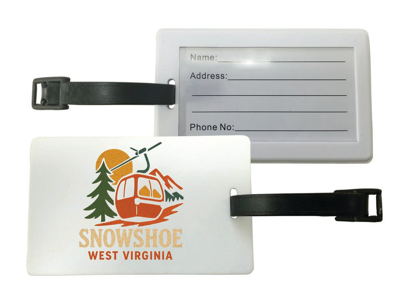 Snowshoe West Virginia Vintage Design Souvenir Luggage Tag