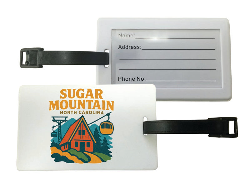 Sugar Mountain North Carolina Vintage Design Souvenir Luggage Tag