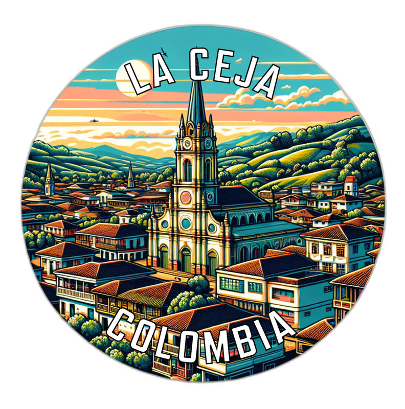 La Ceja Colombia Souvenir Vinyl Decal Sticker 2-Inch
