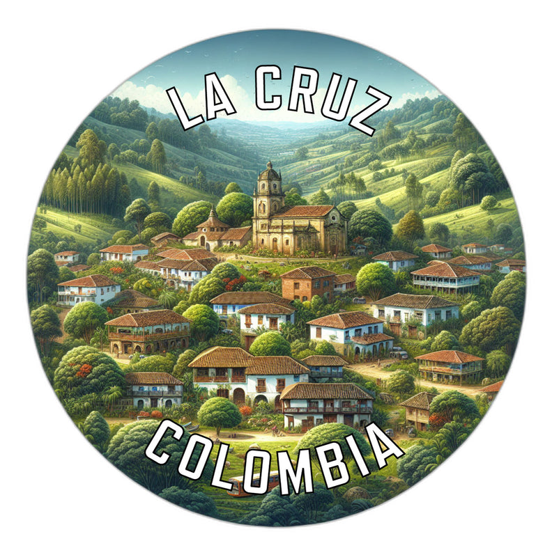 La Cruz Colombia Souvenir Die Cut Flat Magnet 6-Inch