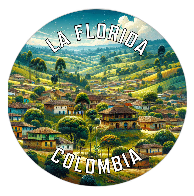 La Florida Colombia Souvenir Vinyl Decal Sticker 2-Inch