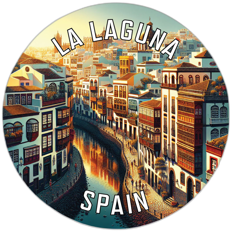 La Laguna Spain Souvenir Die Cut Flat Magnet 4-Inch