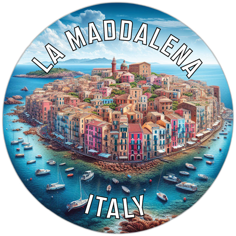 La Maddalena Italy Souvenir Die Cut Flat Magnet 4-Inch