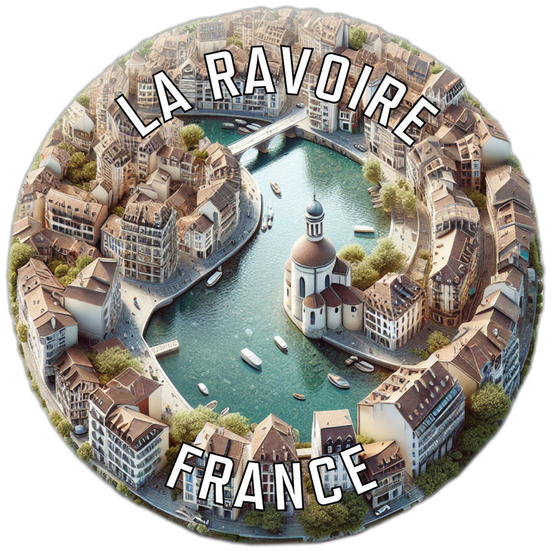 La Ravoire France Souvenir Die Cut Flat Magnet 3-Inch