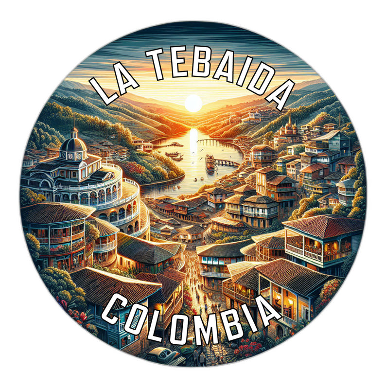 La Tebaida Colombia Souvenir Die Cut Flat Magnet 3-Inch