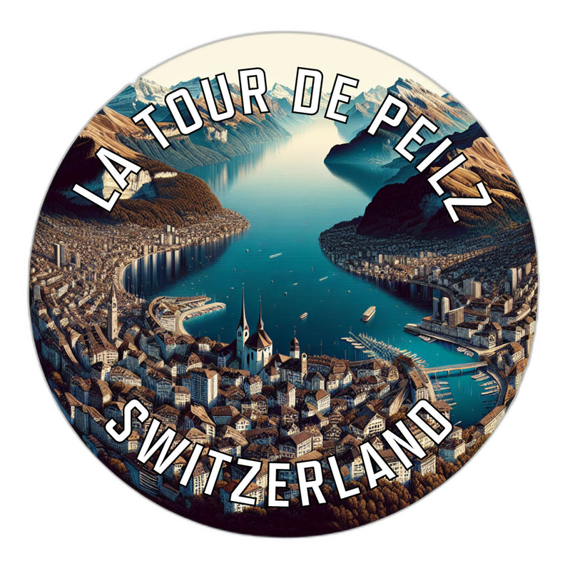 La Tour de Peilz Switzerland Souvenir Vinyl Decal Sticker 3-Inch