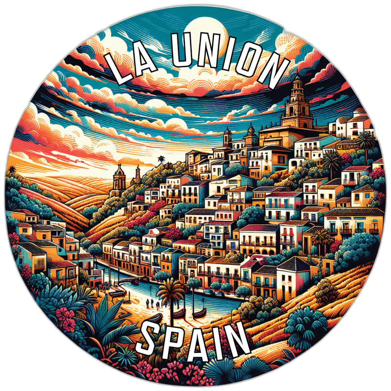 La Union Spain Souvenir Die Cut Flat Magnet 3-Inch