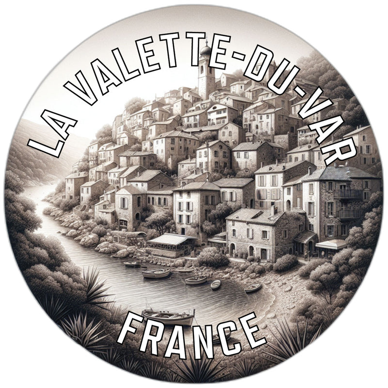 La Valette du Var France Souvenir Die Cut Flat Magnet 6-Inch