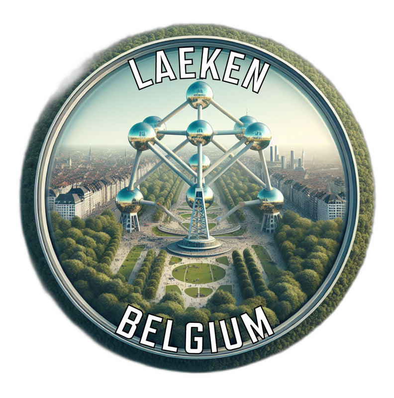 Laeken Belgium Souvenir Die Cut Flat Magnet 2-Inch