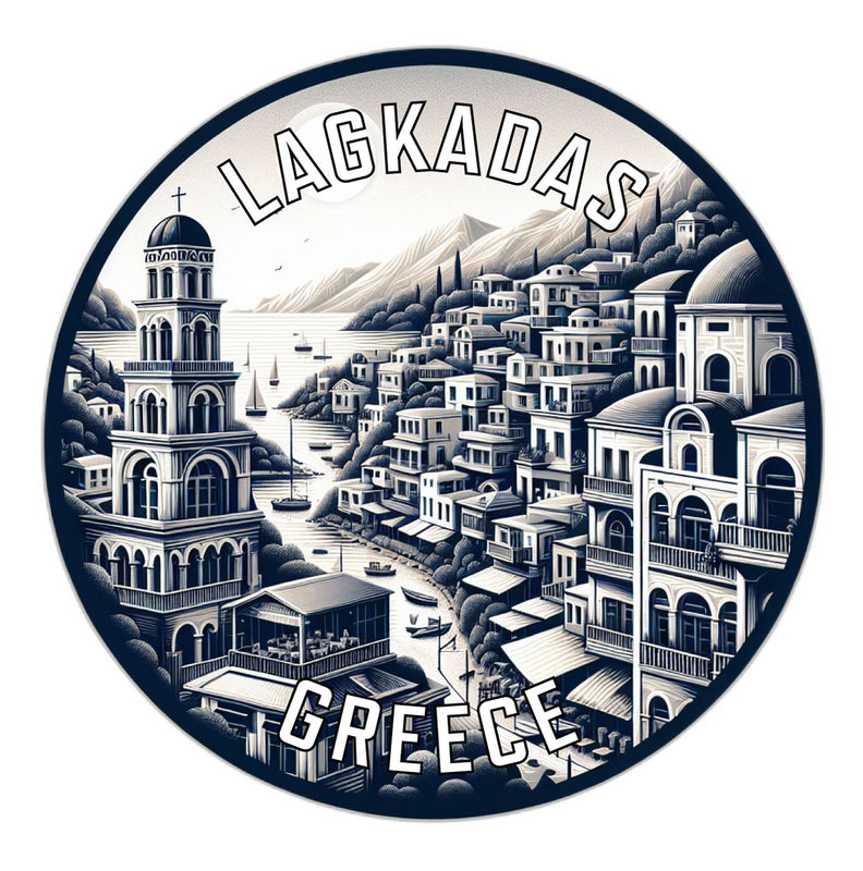 Lagkadas Greece Souvenir Vinyl Decal Sticker 6-Inch